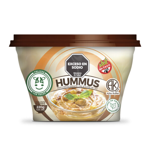 HUMMUS DE GARBANZO 220GR FELICES LAS VACAS