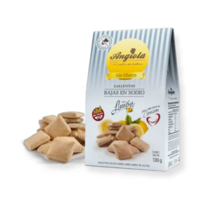 GALLETITAS DE LIMON BAJAS EN SODIO SIN GLUTEN 130GR ANGIOLA