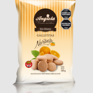 GALLETITAS DE NARANJA SIN AZUCAR Y SIN GLUTEN 120GR ANGIOLA