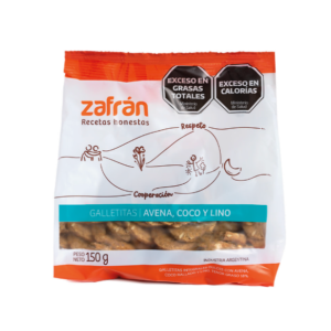 GALLETITAS AVENA.COCO Y LINO X 150G ZAFRAN