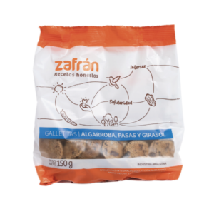 GALLETITAS ALGARROBA PASAS Y GIRASOL X150G ZAFRAN